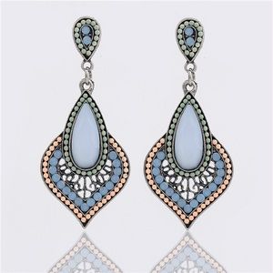 Pastel Bollywood Statement Dangle Earrings